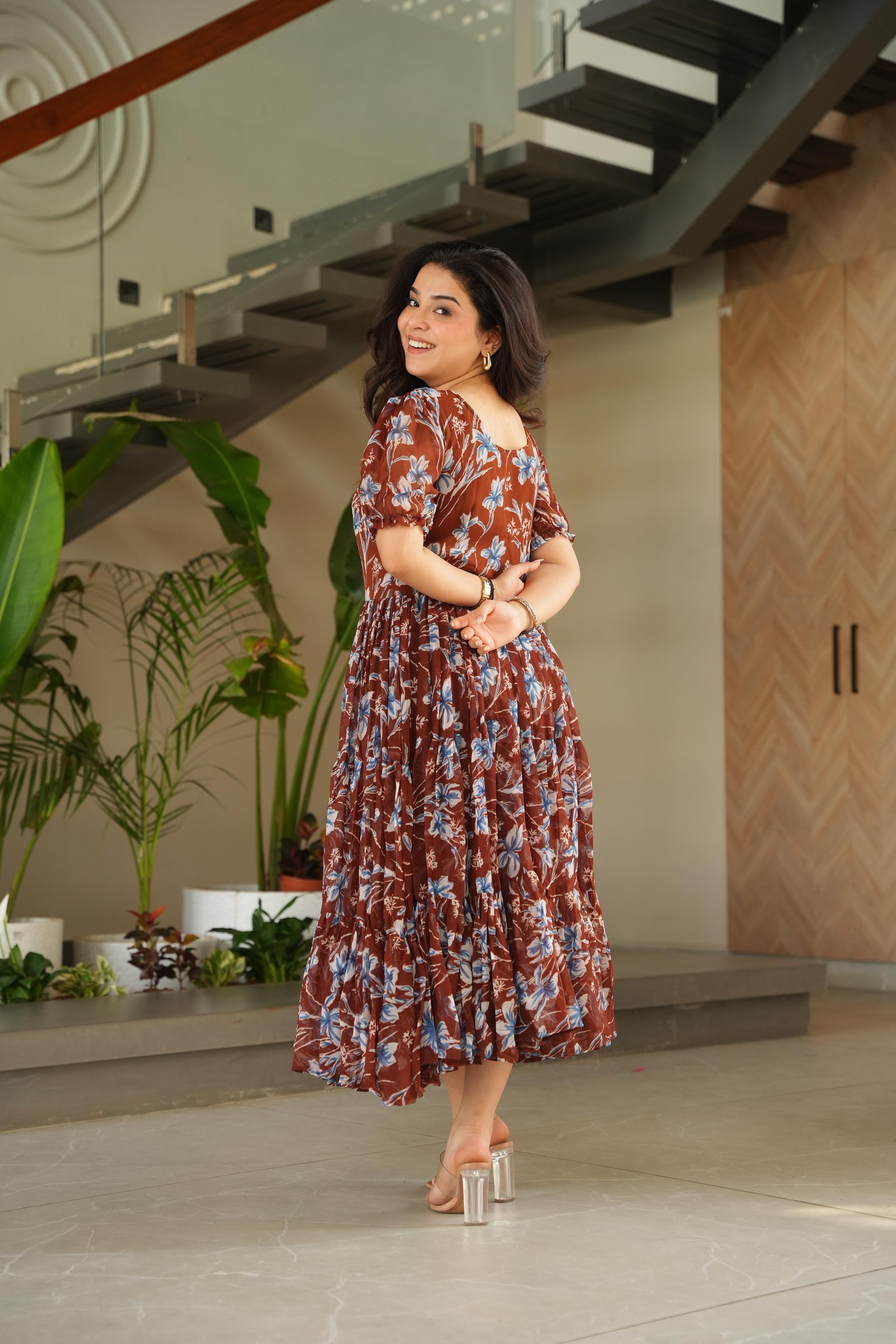 Premium georgette readymade gown